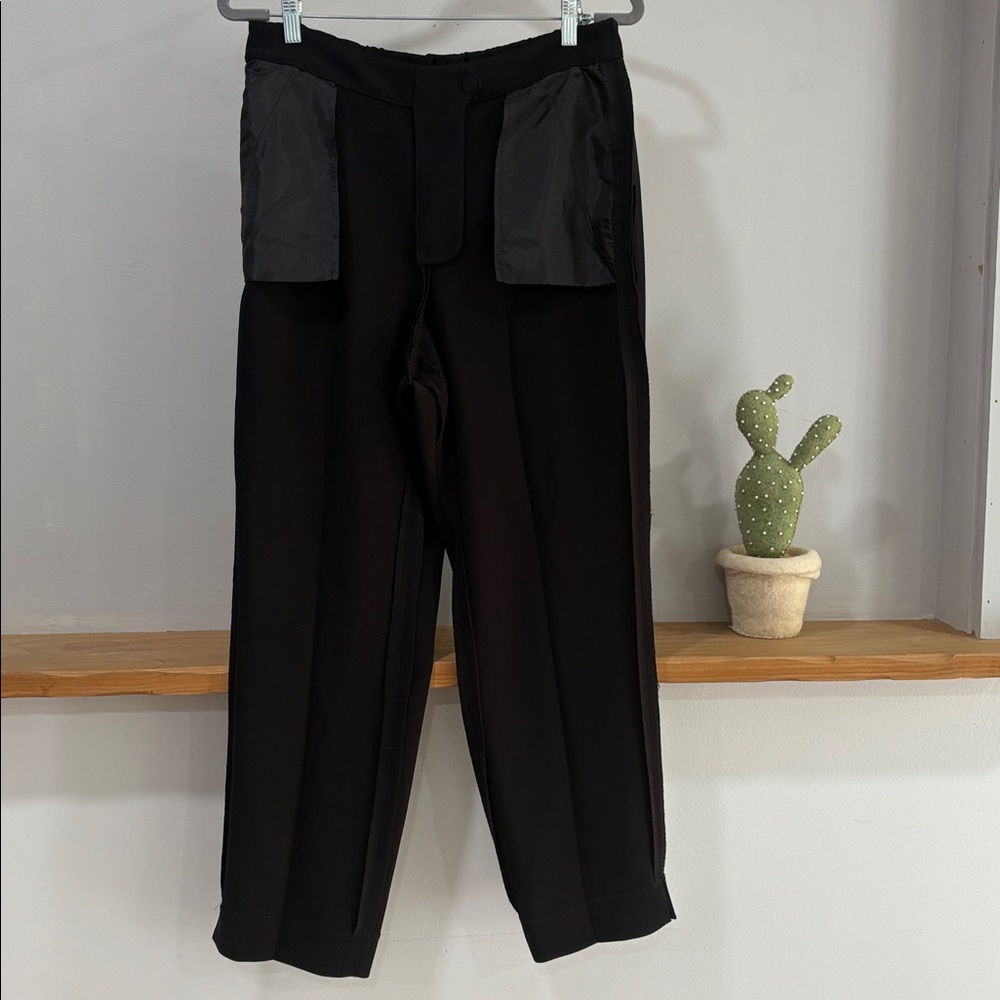 J. Crew Black Classic High Rise Straight Leg Easy Pants, Size 12T - Picture 9 of 12
